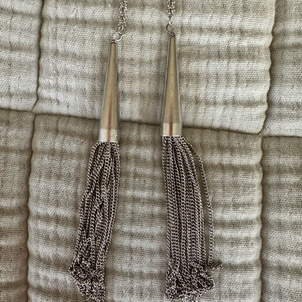 Silver Tassel Kendra Scott Chain Nacklace